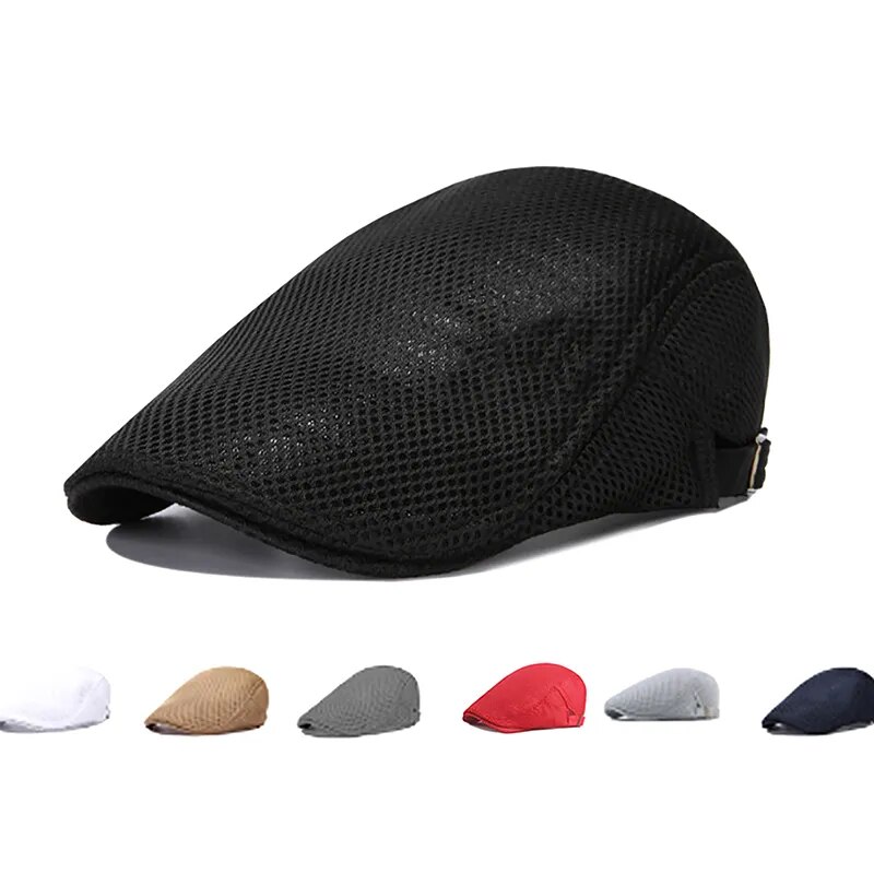 New Men Berets Spring Autumn Winter British Style Newsboy Beret Hat Retro England Hat Male Hats Peaked Painter Caps for Dad